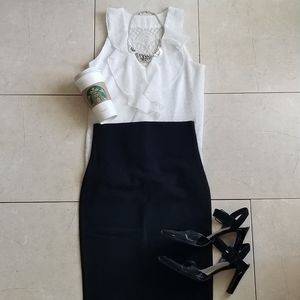 Forever 21 Black Bodycon Pencil Skirt *FREE Iz Byer Blouse